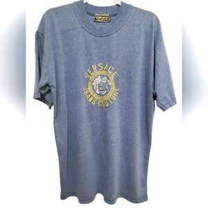 Vintage Versace Jeans Couture Denim Blue Tee